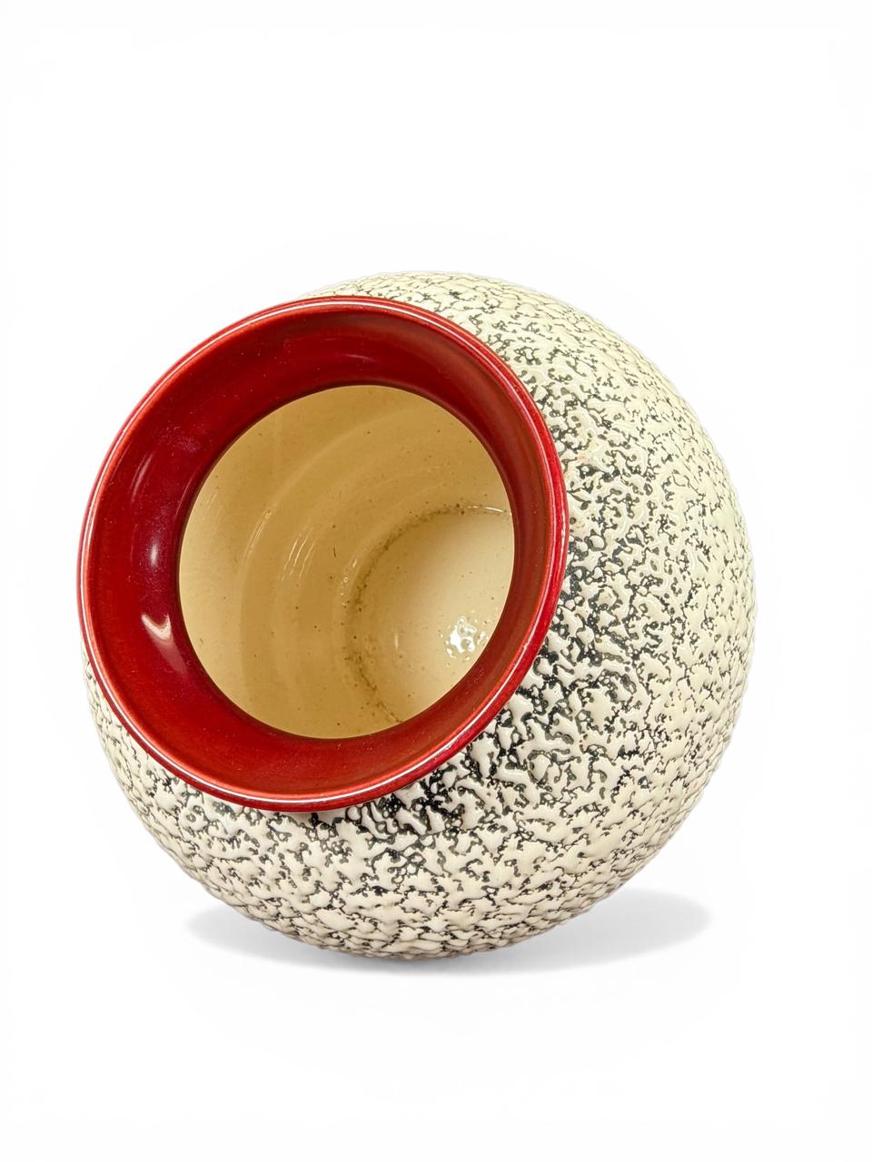 Vaso Art Déco em cerâmica vidrada