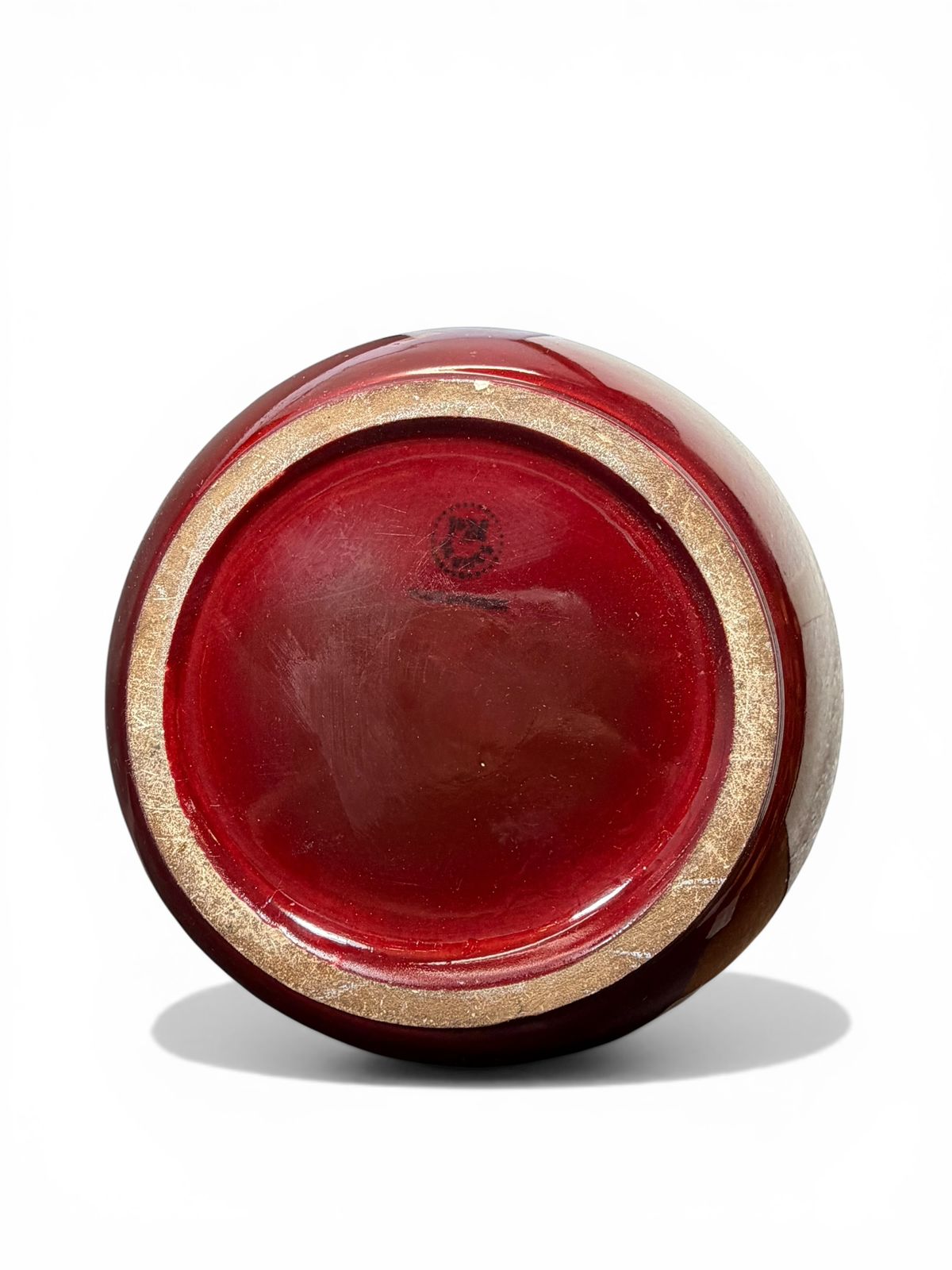 Vaso Art Déco em cerâmica esmaltada “Sang-de-Boeuf”