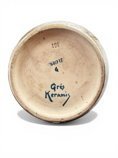 Charles Catteau / Keramis — Cachepot Art Déco, modelo D.622, c. 1925–1930 — vista 3