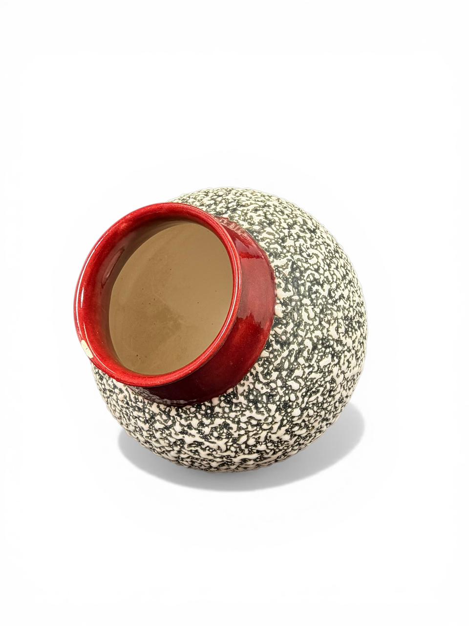 Vaso Art Déco em cerâmica vidrada
