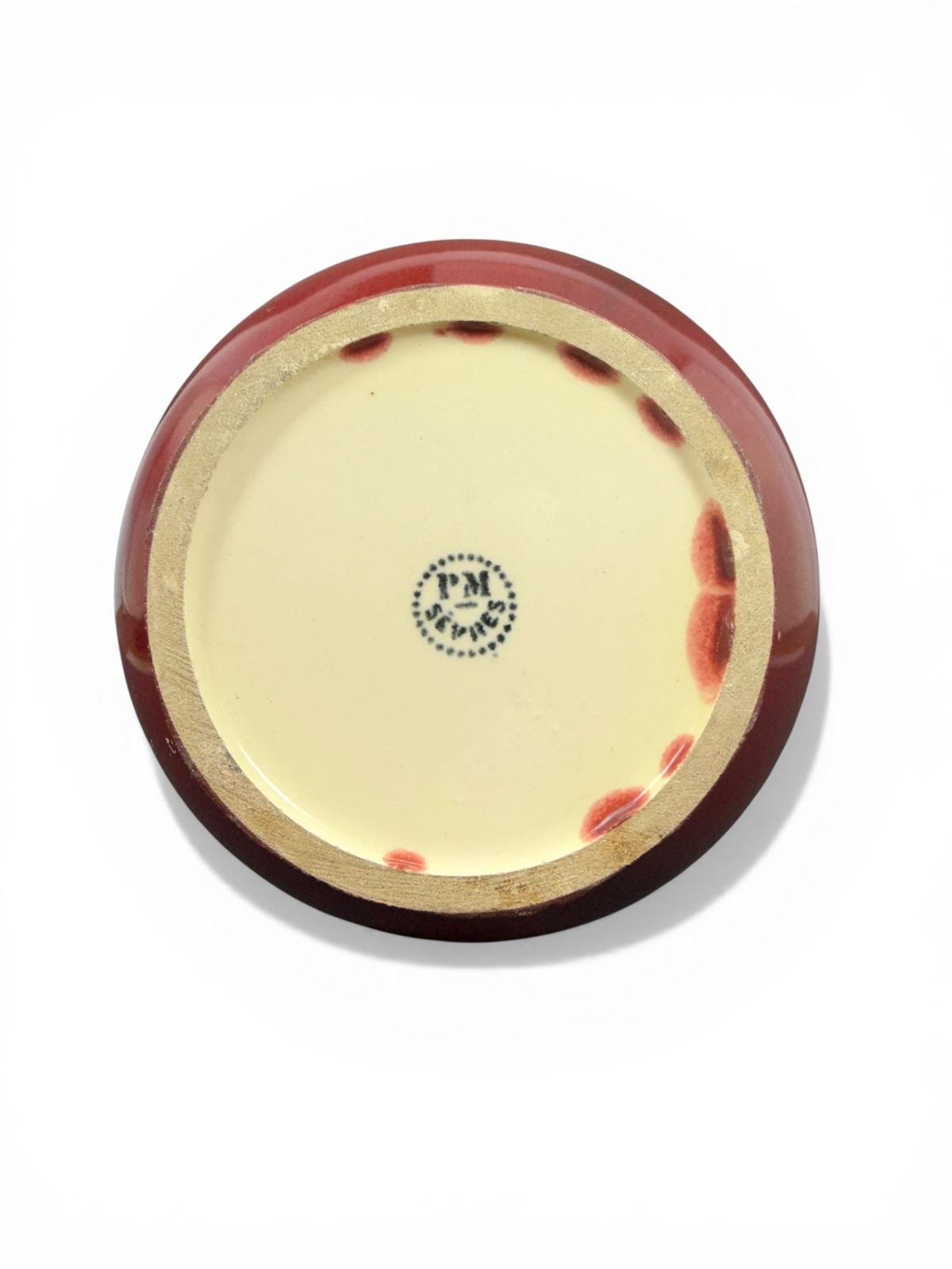 Vaso Art Déco em cerâmica esmaltada “Sang de Boeuf”