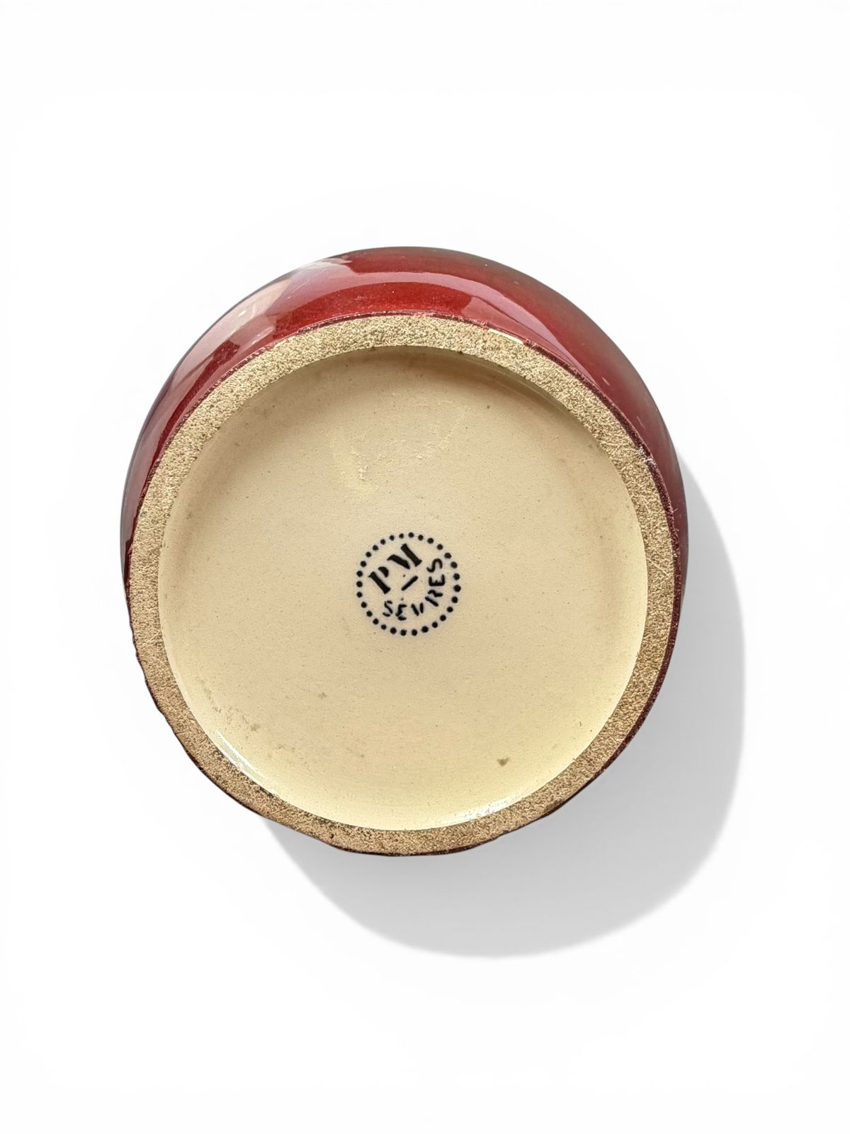 Vaso Art Déco em cerâmica esmaltada “Sang de Boeuf”