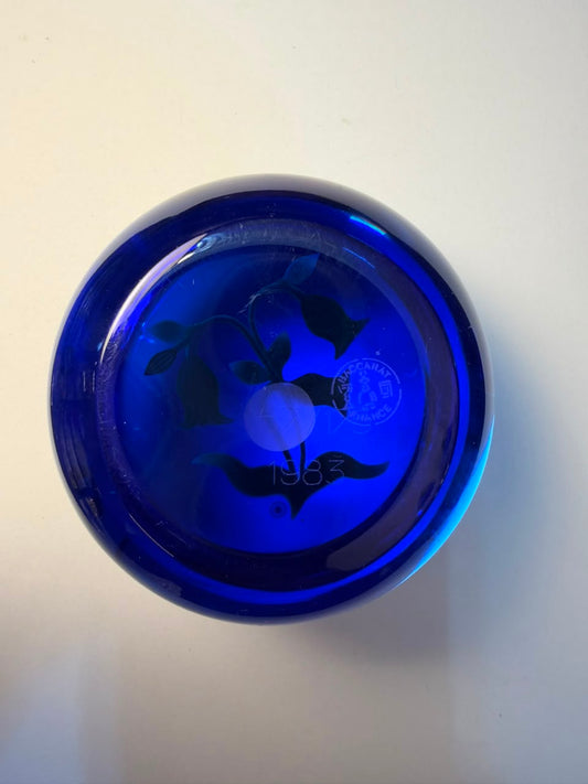 Baccarat — "Campanule Jaune sur Fond Bleu" Edição 57/175, 1983 — vista 2