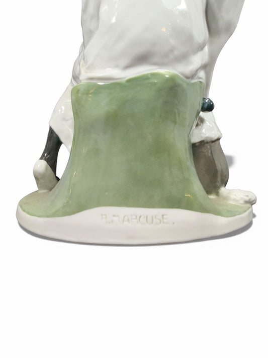 Escultura “Pierrot com Poodle – The Duet” — vista 2